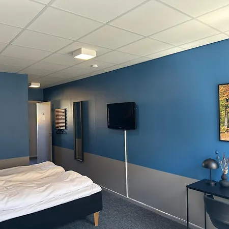 Blue Double 6 On Pedestrian Street