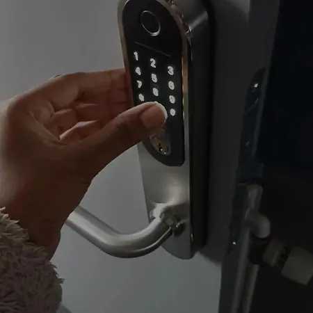 Blue Double 6 On Pedestrian Street